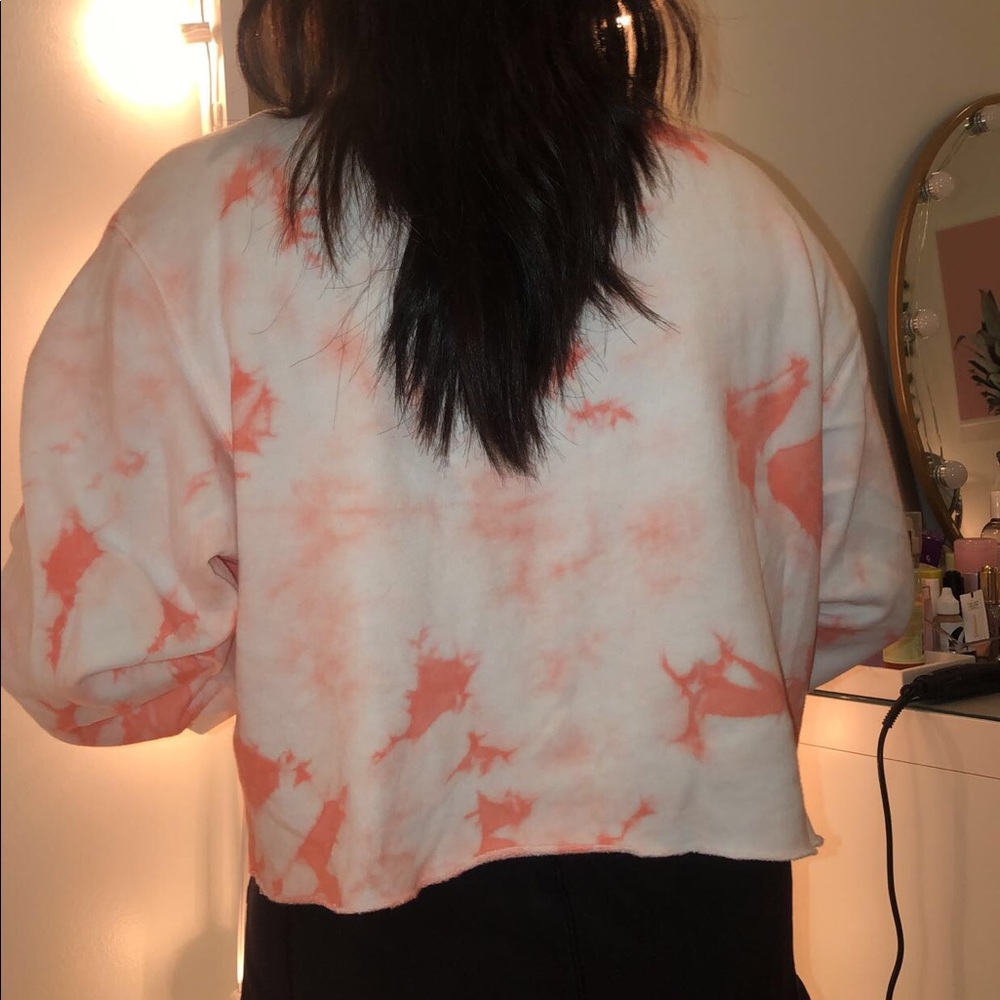 PINK tie dye sweater